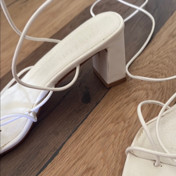 Billini White Strappy Heels - Picture 3 of 4